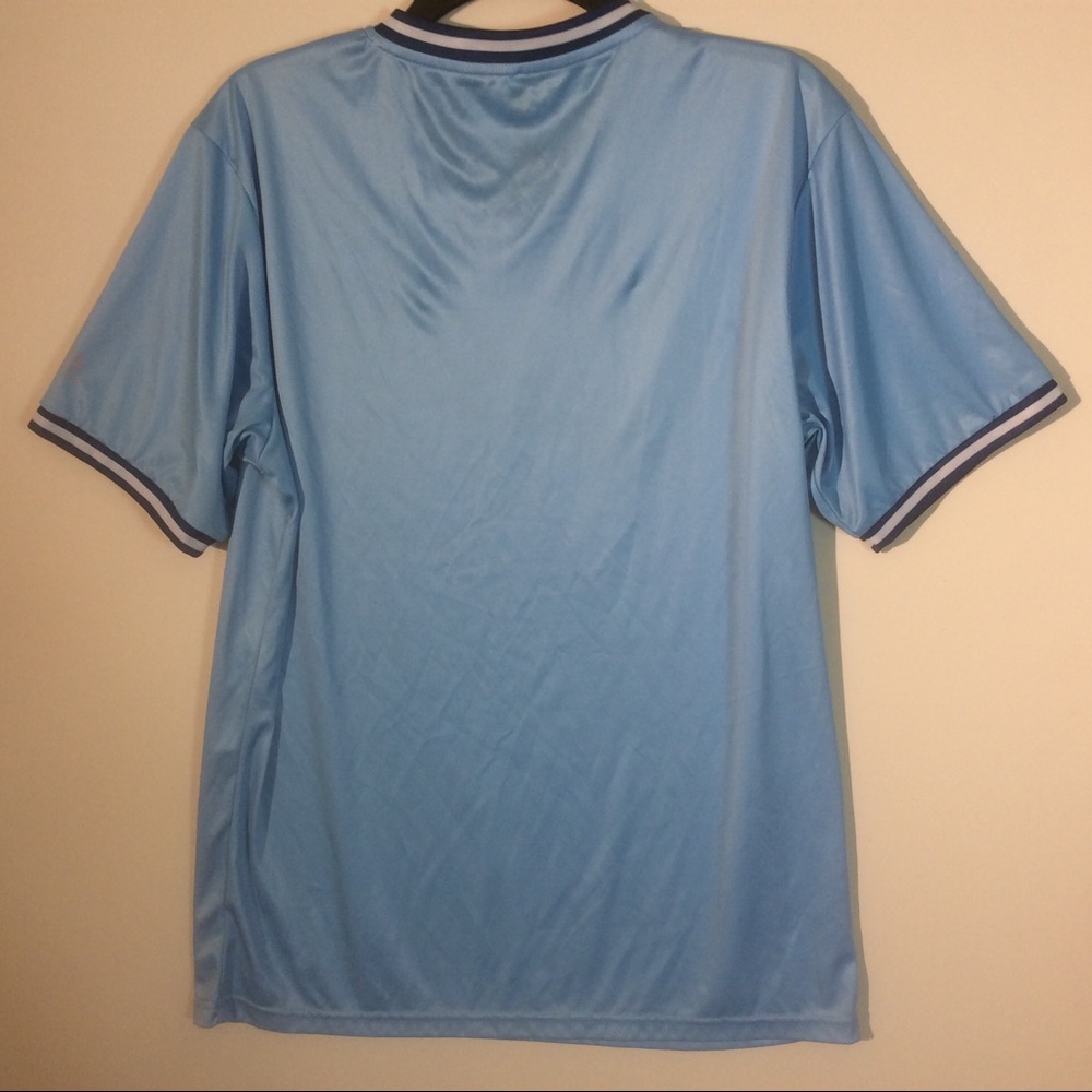 Cooperstown Collection Chicago Cubs MLB Baseball Blue V-neck Short Sleeve Shirt - Picture 6 of 6